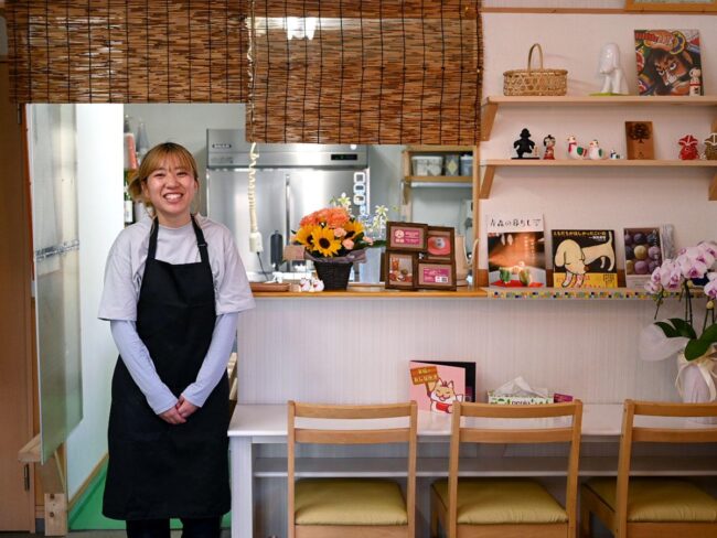 弘前園區附近的甜點店「松福」在已經營業了三代的店面開業